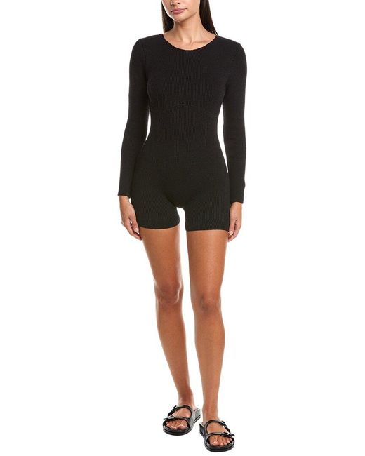 Haight Black Aurora Knit Playsuit