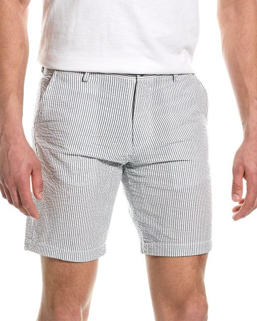 Slate & Stone Gray Seersucker Short for men