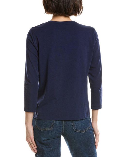 J.McLaughlin Blue Alessandra Knit Top