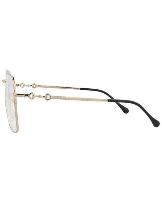 Gucci Metallic 57Mm Optical Frames