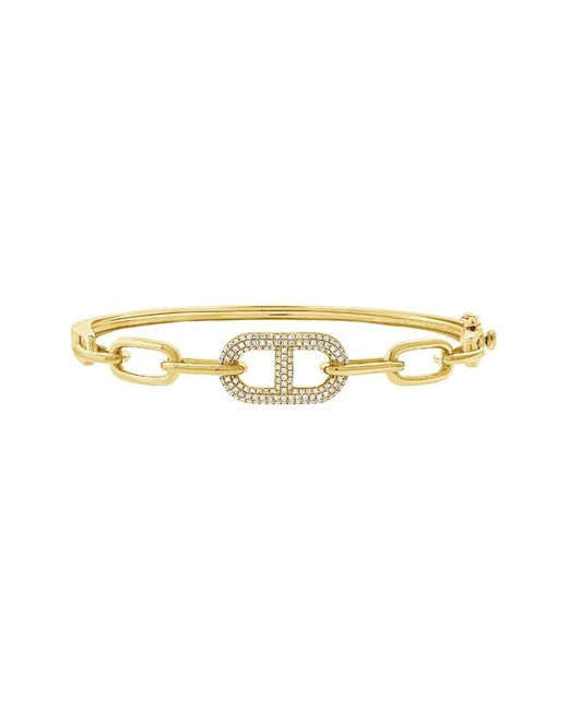 Sabrina Designs Metallic 14k 0.43 Ct. Tw. Diamond Link Bangle Bracelet