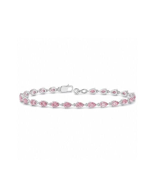 Lab Grown Diamonds White 14K 3.68 Ct. Tw. Lab-Grown Diamond Tennis Bracelet