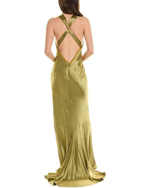 Issue New York Yellow Twist Back Gown
