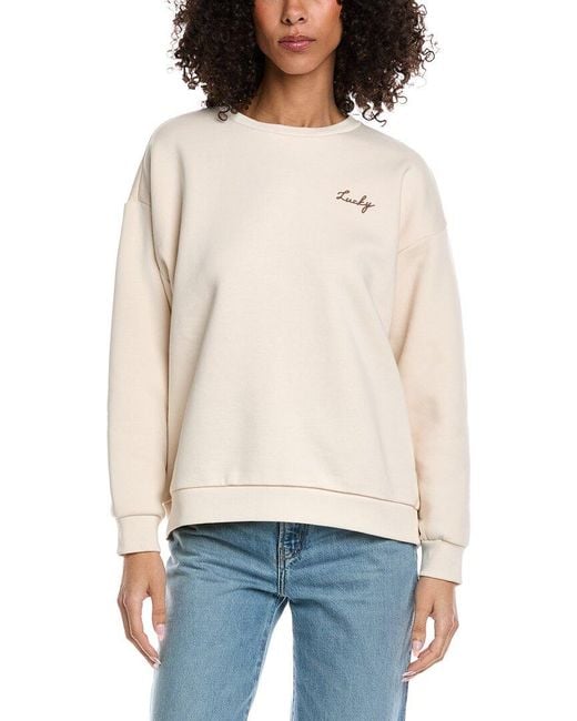 Vintage Havana White Ultra Fleece Crewneck Sweatshirt