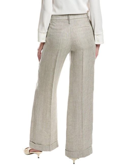 Brunello Cucinelli Gray Linen Pant
