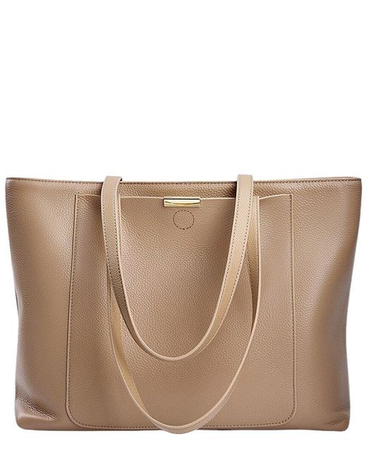 Adele Berto Brown Leather Shoulder Bag