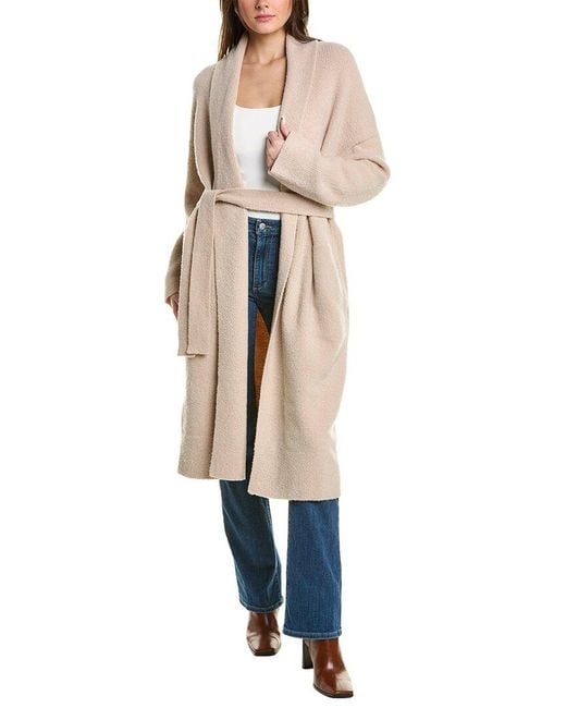Lafayette 148 New York Boucle Wool Cashmere blend Sweater Coat