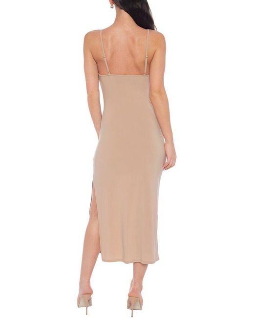 Bebe Natural Cowl Jersey Midi Dress