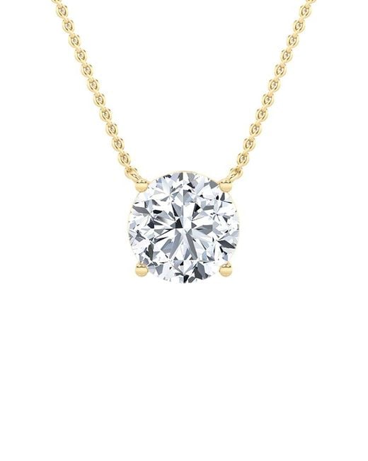 Lab Grown Diamonds White 14K 0.25 Ct. Tw. Lab-Grown Diamond Pendant