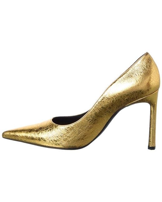 Sergio Rossi Metallic Liya 95 Leather Pump