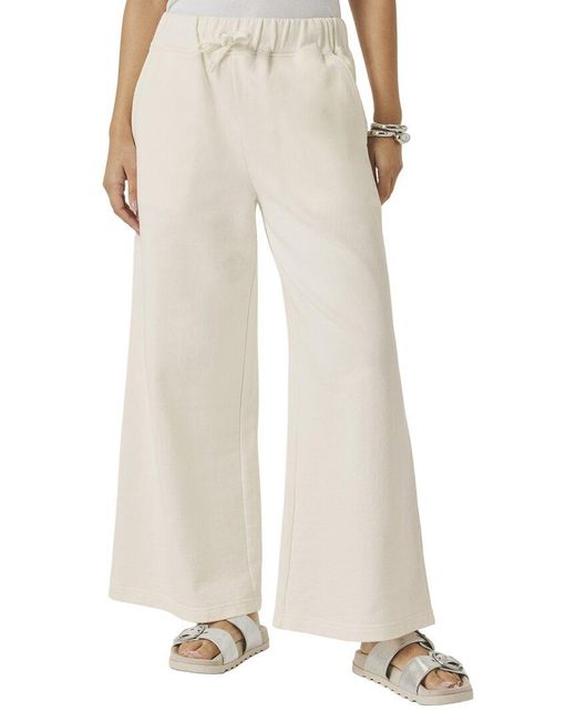 Splendid White Greta Terry Crop Pant