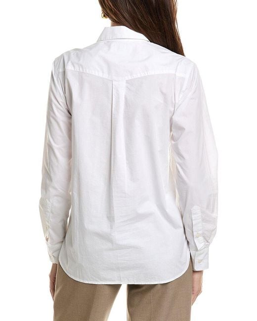 Officine Generale White Officine Generale Ella Poplin Top