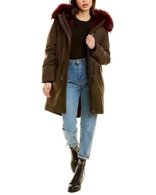 Mackage Red Down Sleeve Parka
