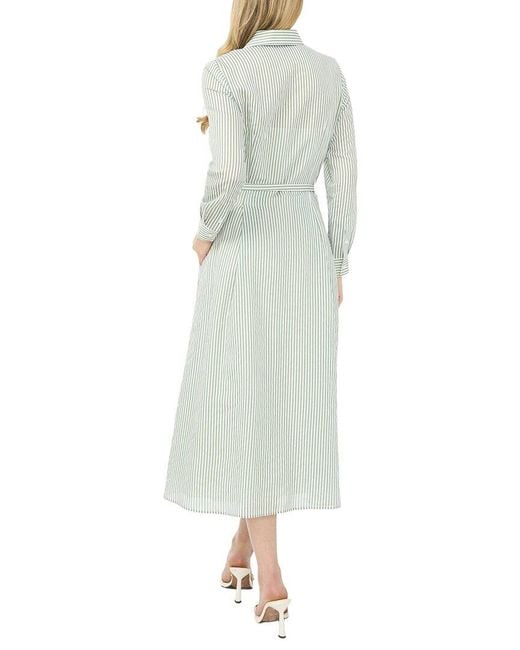 Ted Baker White Lynn Waist Tapered Shirt Dress
