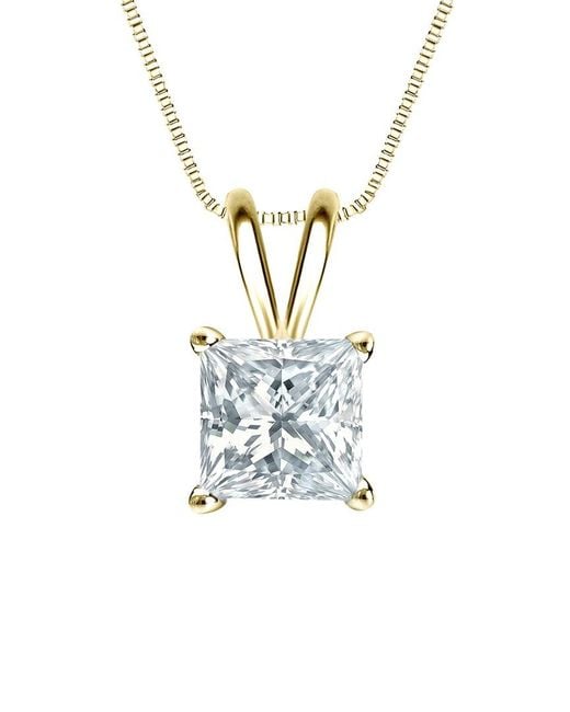 Sabrina Designs Lab Grown Diamonds White 14K 1.50 Ct. Tw. Lab-Grown Diamond Solitaire Pendant