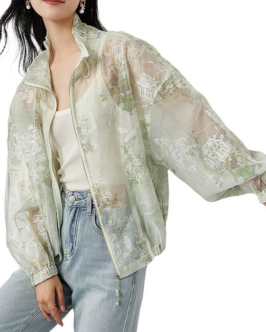 OUNIXUE Green Jacket