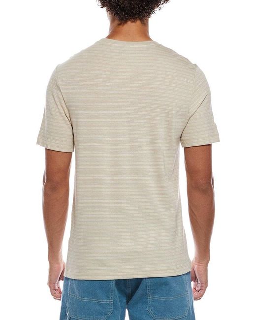 Vince Gray Stripe Loose Knit Crewneck T-Shirt for men
