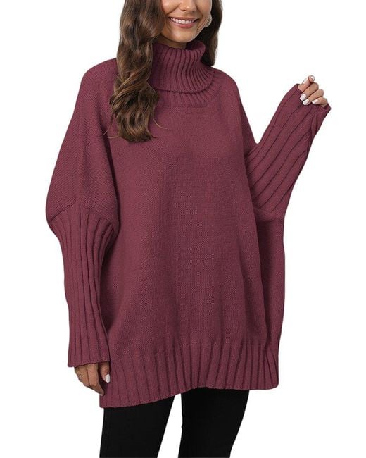 Nino Balcutti Purple Turtleneck Sweater
