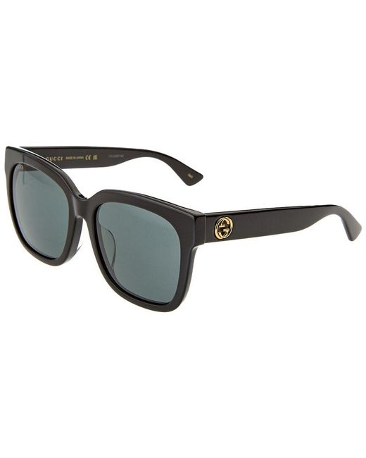 Gucci Black GG0034SAN 55mm Sunglasses