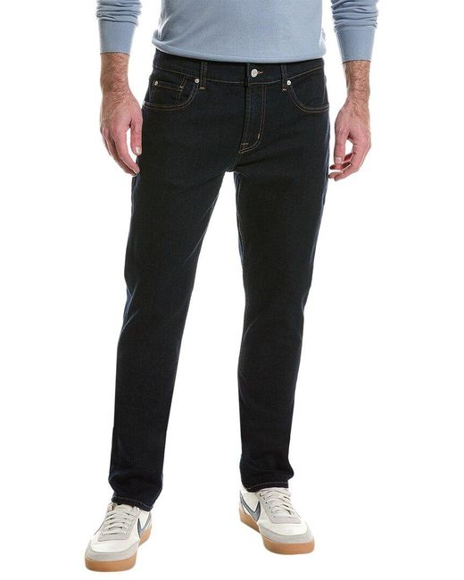 7 For All Mankind Black Paxtyn Rinse Skinny Jean for men