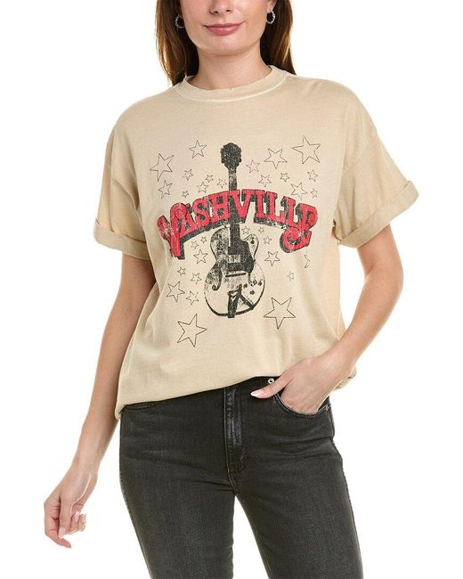 Girl Dangerous Natural Nashville Guitar T-shirt