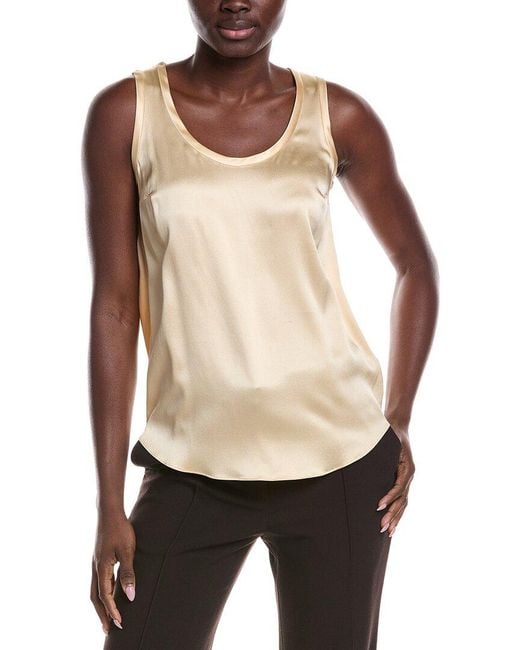 Brunello Cucinelli Natural Silk-Blend Tank
