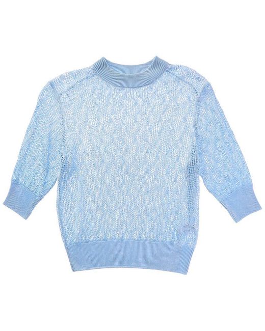 Proenza Schouler Blue Nicola Knit Sweater