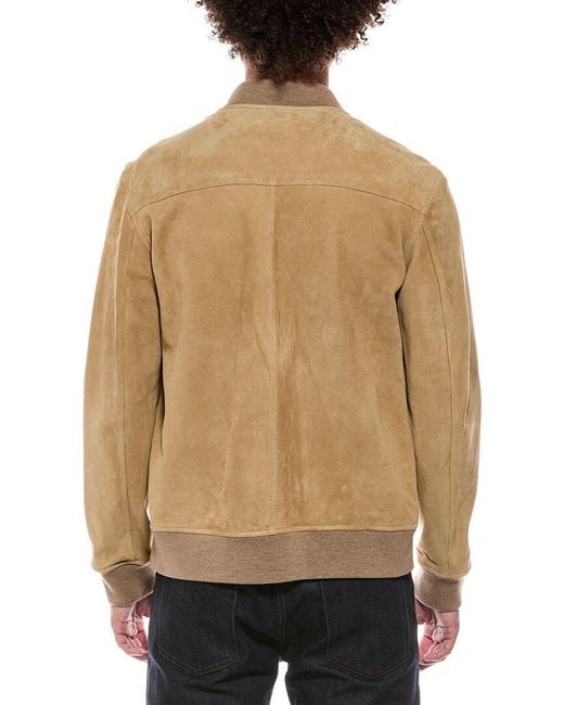 Isaia Natural Suede Jacket for men