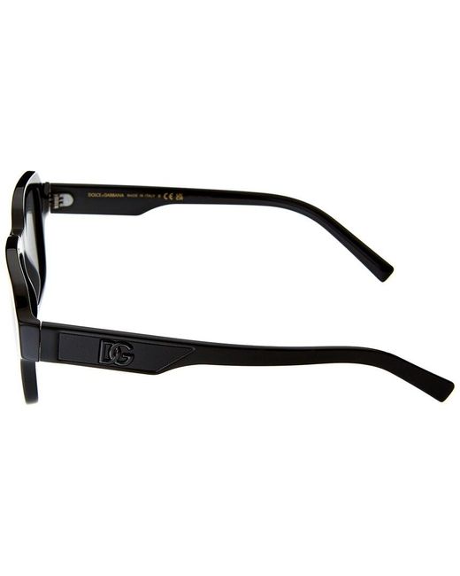 Dolce & Gabbana Black 52mm Sunglasses for men