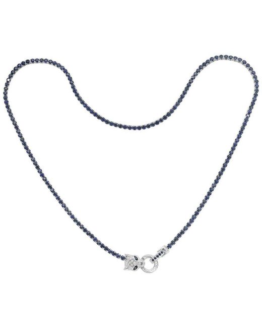 Effy Fine Jewelry Metallic 14k 9.41 Ct. Tw. Diamond & Sapphire Necklace