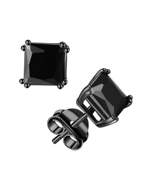 Donatello Gian Black Stud Earrings