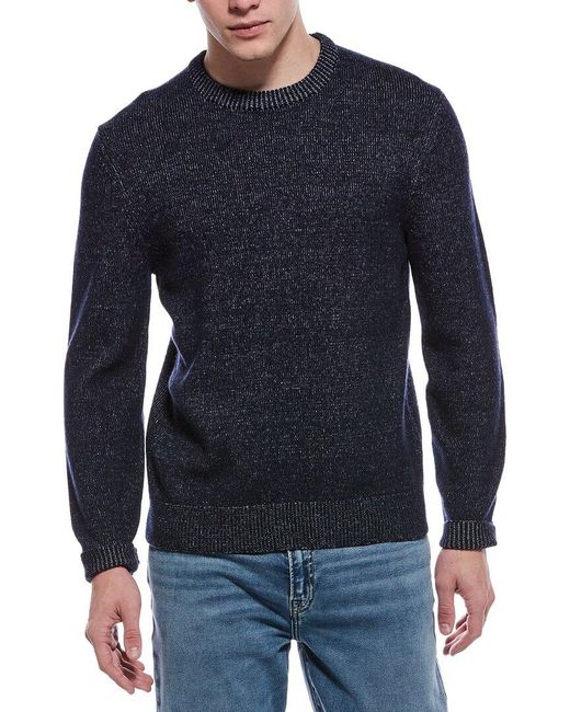 Theory Blue Hilles Wool & Cashmere-Blend Crewneck Sweater for men
