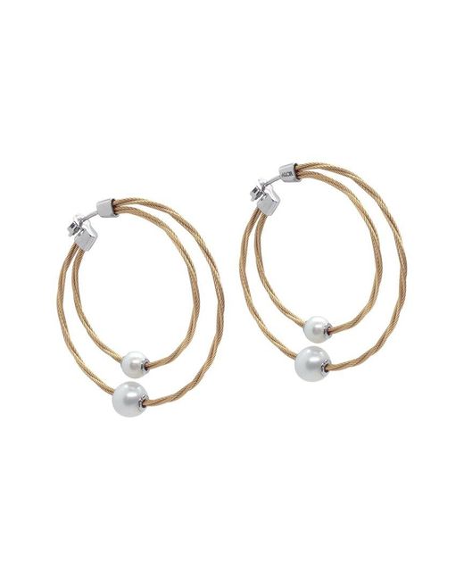 Alor Metallic Classique 18k Pearl Earrings