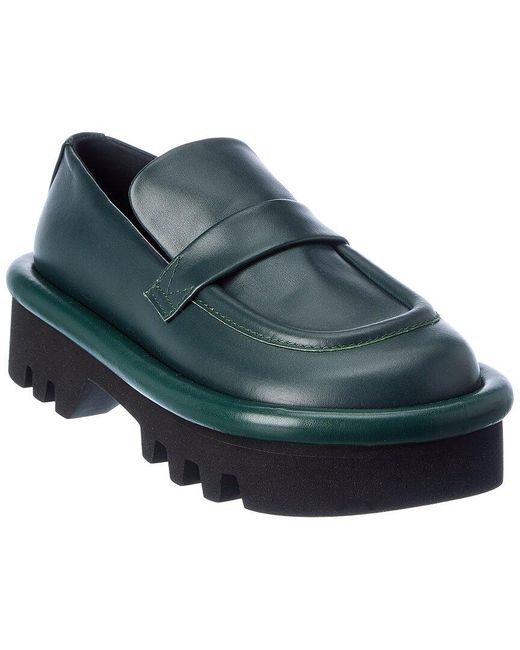 J.W. Anderson Blue Bumper Leather Loafer