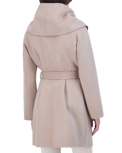 Tahari Gray Marilyn Wool-blend Coat