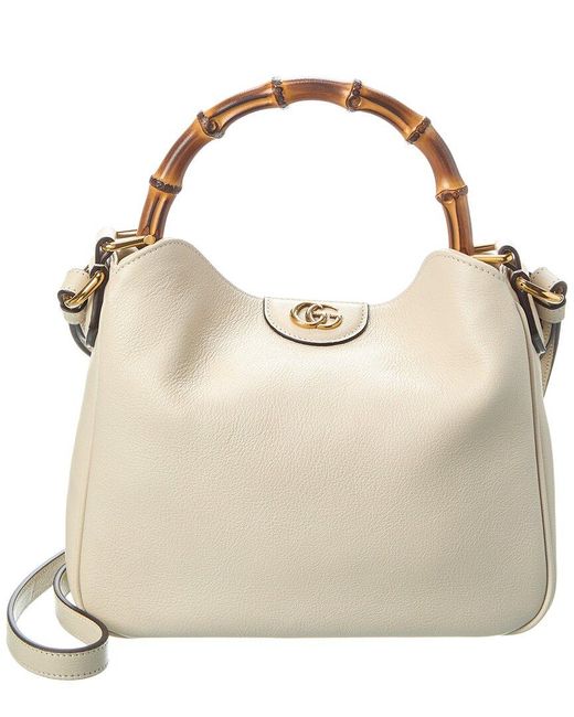 Gucci Natural Diana Small Leather Shoulder Bag