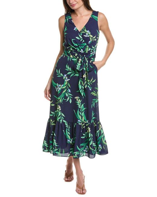 Tommy Bahama Green Floral Glow Maxi Dress