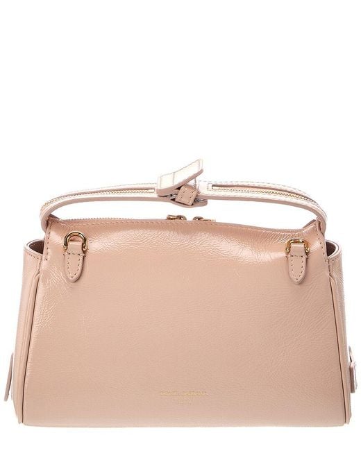 Dolce & Gabbana Natural Logo Patent Satchel