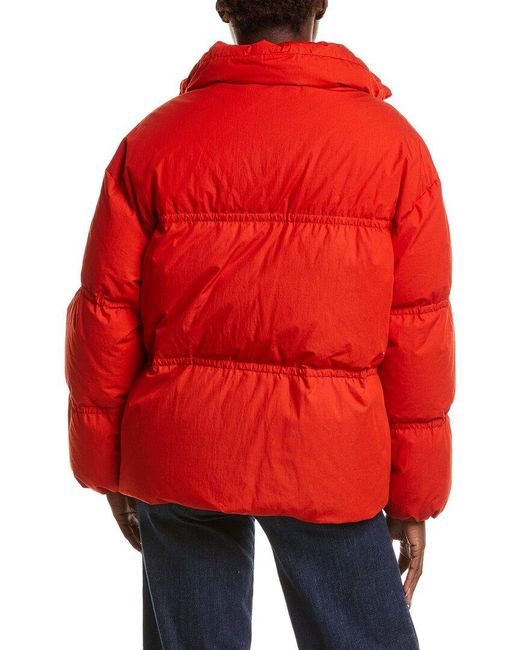 Moncler Red Puffer Down Jacket