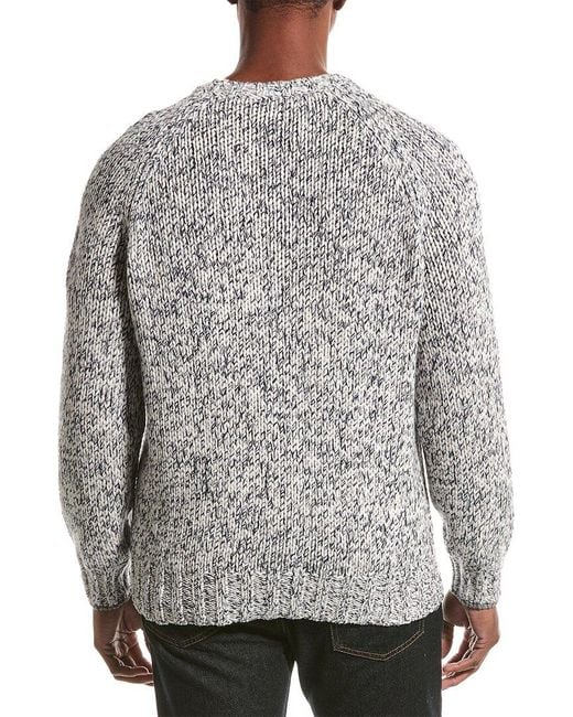 Brunello Cucinelli Gray Wool & Cashmere-blend Sweater for men