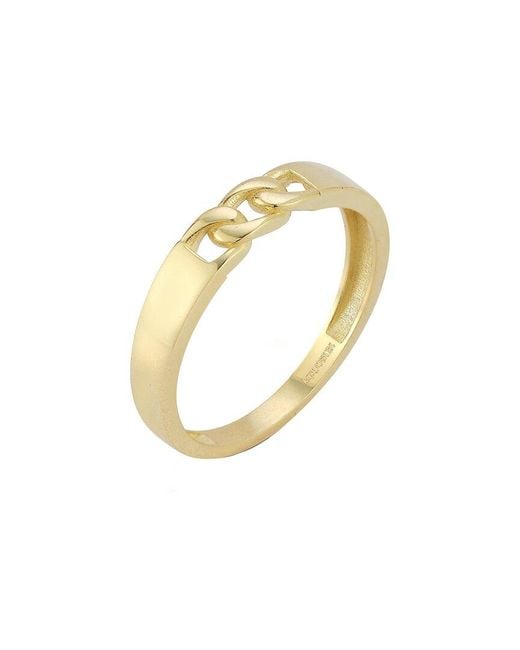 Ember Fine Jewelry White 14k Tri Curb Link Ring