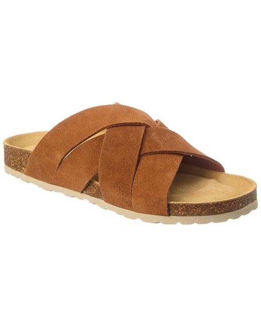 INTENTIONALLY ______ Brown Mighty Suede Sandal