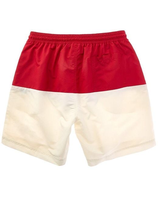 Brunello Cucinelli Red Swim Short for men