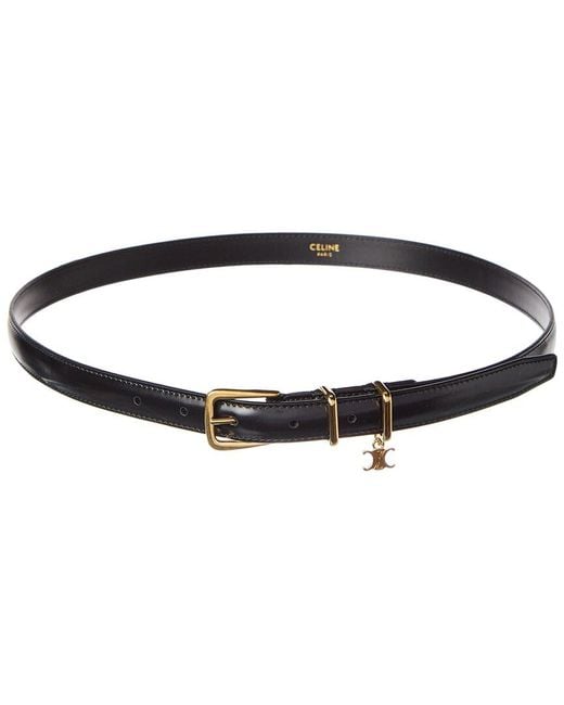 Céline Black Elegant Charm Leather Belt