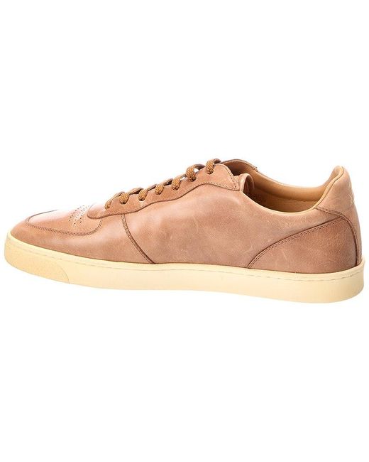 Brunello Cucinelli Natural Leather & Suede Sneaker for men