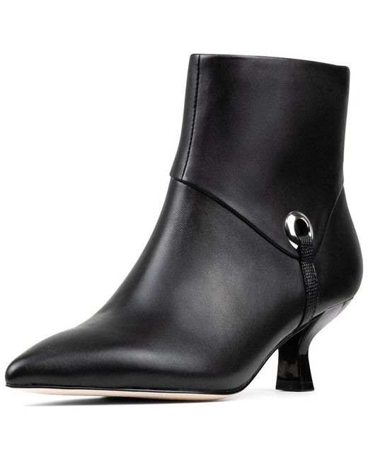 Donald J Pliner Black Cindia Leather Bootie