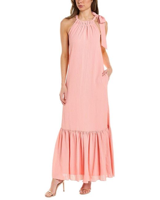 Kay Unger Pink Brielle Maxi Dress