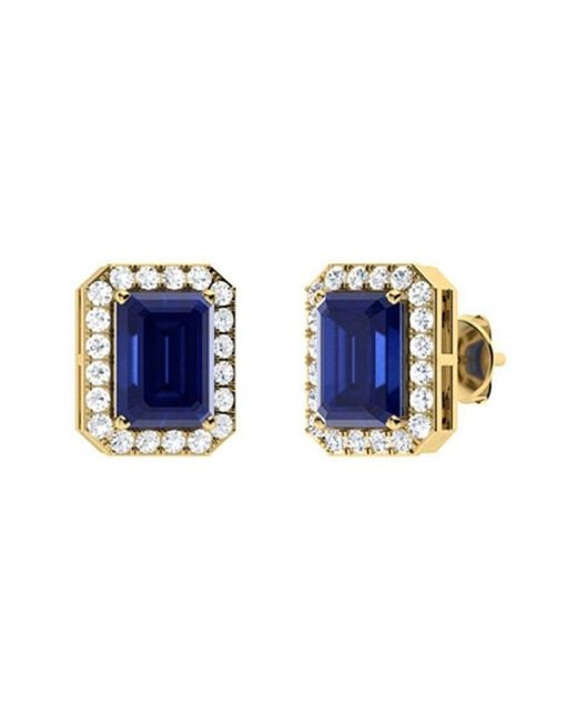 Forever Creations USA Inc. Blue Signature Collection 14k 1.00 Ct. Tw. Diamond & Sapphire Studs