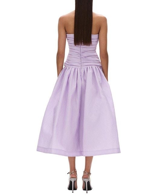 Rachel Gilbert Purple Sophia Flared Dress
