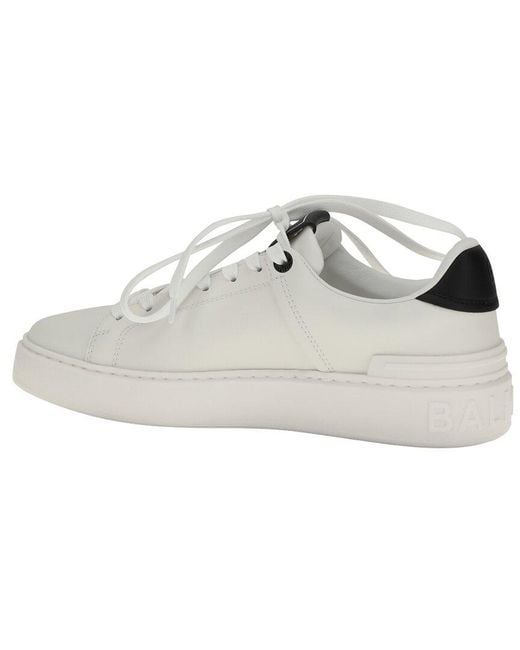 Balmain White Leather Sneaker